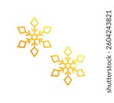 Snowflakes vector icon stock illustration
