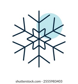 Snowflakes vector icon. Winter sign. Graph symbol for event and holiday web site and apps design, logo, app, UI