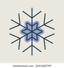 Snowflakes vector icon. Winter sign. Graph symbol for event and holiday web site and apps design, logo, app, UI