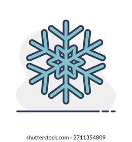 Icono de Vector de copos de nieve. Signo de invierno. Símbolo de gráfico para el Sitio web del acontecimiento y de la fiesta y diseño de los App, logotipo, App, UI