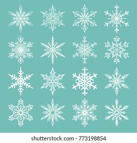 Snowflakes vector icons