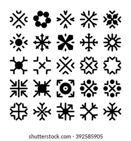 Snowflakes Vector Icons 3
