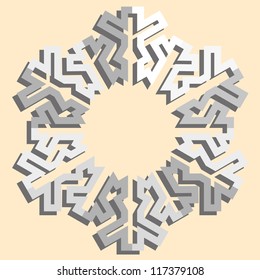 Snowflakes. Vector illustration.