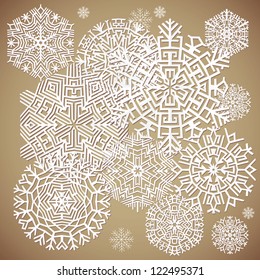 Snowflakes. Vector illustration