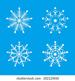 Snowflakes / vector illustration