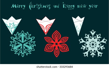 Snowflakes. Vector illustration.