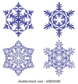 Snowflakes. Vector illustration.
