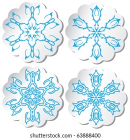 Snowflakes. Vector illustration.