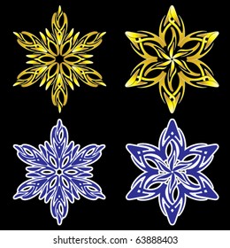 Snowflakes. Vector illustration.