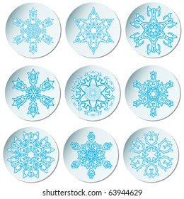 Snowflakes. Vector illustration.