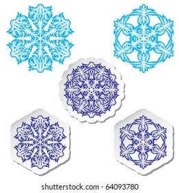 Snowflakes. Vector illustration.