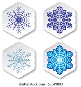 Snowflakes. Vector illustration.