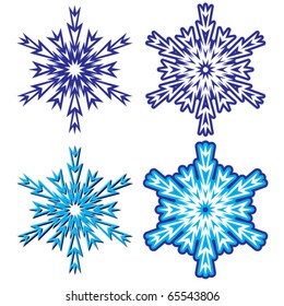 Snowflakes. Vector illustration.