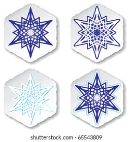 Snowflakes. Vector illustration.