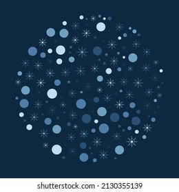 Snowflakes vector illustration abstract Christmas Background 