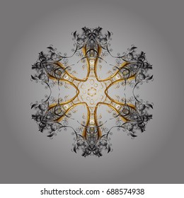 Snowflakes. Vector illustration. Background. Holiday design for Christmas and New Year fashion prints. 