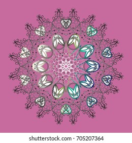 Snowflakes. Vector illustration. Background. Holiday design for Christmas and New Year fashion prints. Christmas pattern with snowflakes abstract background.