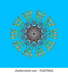 Snowflakes Vector illustration. Decoration winter snow icons. Vector christmas abstract colorful background with falling snowflake.