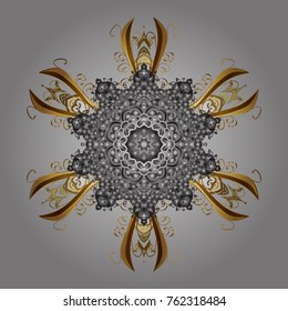 Snowflakes Vector illustration. Decoration winter snow icons. Vector christmas abstract colorful background with falling snowflake.