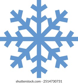 Ilustración vectorial de copos de nieve. Diseño gráfico