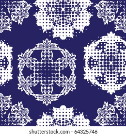 Snowflakes. Vector illustration. Seamless.