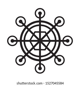 
Snowflakes vector image. Snowflake icon on a white background.