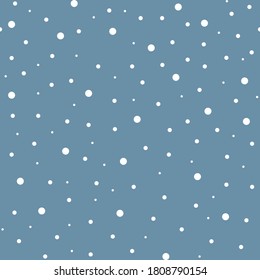 Snowflakes vector seamless pattern design for winter and Christmas fabric, wrapping, textile, wallpaper, background.