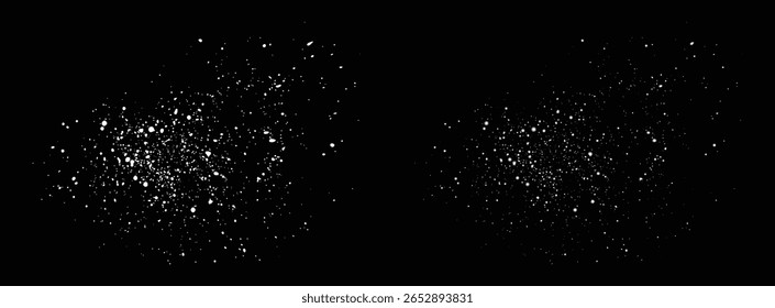 Snowflakes vector transparent white snow falling background design