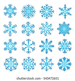 snowflakes vectors set, illustration