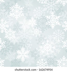 Snowflakes wallpaper - Vector winter time seamless pattern