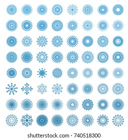 Snowflakes in white background