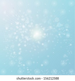 Snowflakes in winter