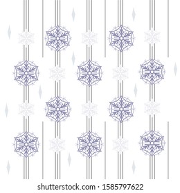 Snowflakes, winter background, Christmas pattern, vector image