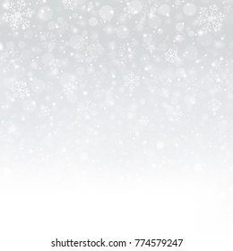 Snowflakes of Winter Christmas background, illustration vector