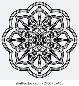Snowflakes. Winter flat vector decorations elements