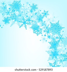 Snowflakes. Winter Holidays Decoration. Vector set. background. Winter card with snowflakes. Vector paper illustration.