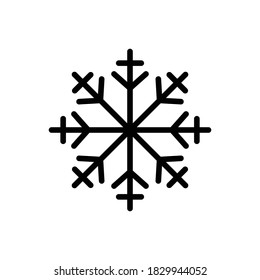 Snowflakes (Winter) icon outline vector. isolated on white background