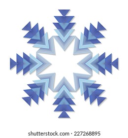 Snowflakes. Winter pattern. 