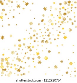 Snowflakes. Winter pattern with new year  snowflakes in minimalist style. Christmas background for decoration brochures, covers. Vector holiday texture.
