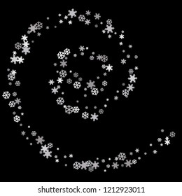 Snowflakes. Winter pattern with new year  snowflakes in minimalist style. Christmas background for decoration brochures, covers. Vector holiday texture.
