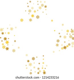 Snowflakes. Winter pattern with new year  snowflakes in minimalist style. Christmas background for decoration brochures, covers. Vector holiday texture.
