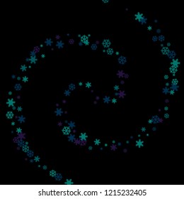 Snowflakes. Winter pattern with new year  snowflakes in minimalist style. Christmas background for decoration brochures, covers. Vector holiday texture.
