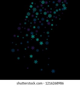 Snowflakes. Winter pattern with new year  snowflakes in minimalist style. Christmas background for decoration brochures, covers. Vector holiday texture.
