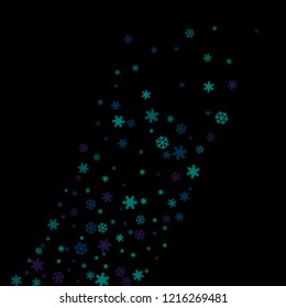 Snowflakes. Winter pattern with new year  snowflakes in minimalist style. Christmas background for decoration brochures, covers. Vector holiday texture.

