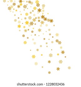 Snowflakes. Winter pattern with new year  snowflakes in minimalist style. Christmas background for decoration brochures, covers. Vector holiday texture.