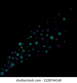 Snowflakes. Winter pattern with new year  snowflakes in minimalist style. Christmas background for decoration brochures, covers. Vector holiday texture.