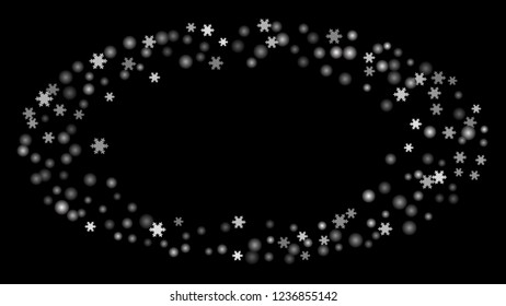 Snowflakes. Winter pattern with new year  snowflakes in minimalist style. Christmas background for decoration brochures, covers. Vector holiday texture.