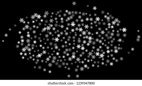 Snowflakes. Winter pattern with new year  snowflakes in minimalist style. Christmas background for decoration brochures, covers. Vector holiday texture.