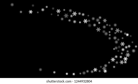Snowflakes. Winter pattern with new year  snowflakes in minimalist style. Christmas background for decoration brochures, covers. Vector holiday texture.