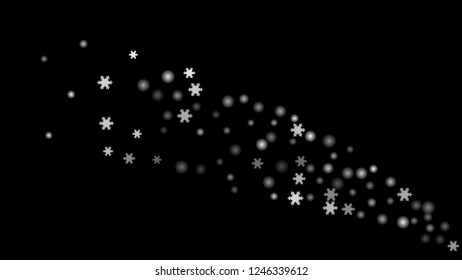 Snowflakes. Winter pattern with new year  snowflakes in minimalist style. Christmas background for decoration brochures, covers. Vector holiday texture.